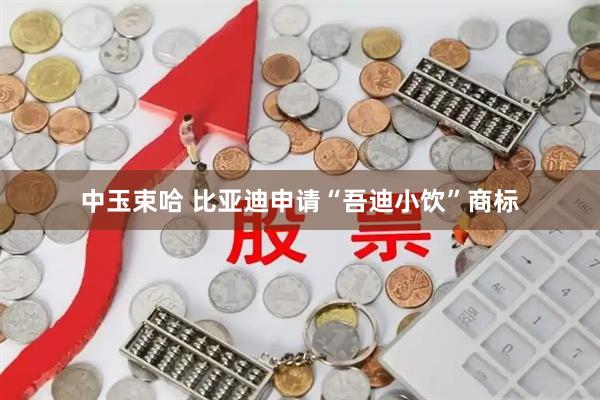 中玉束哈 比亚迪申请“吾迪小饮”商标