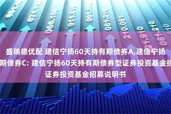 盛瑞德优配 建信宁扬60天持有期债券A,建信宁扬60天持有期债券C: 建信宁扬60天持有期债券型证券投资基金招募说明书