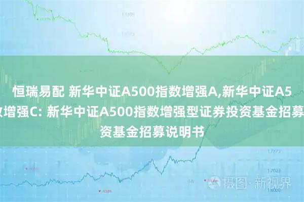 恒瑞易配 新华中证A500指数增强A,新华中证A500指数增强C: 新华中证A500指数增强型证券投资基金招募说明书