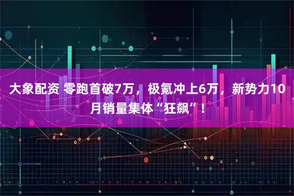大象配资 零跑首破7万，极氪冲上6万，新势力10月销量集体“狂飙”！