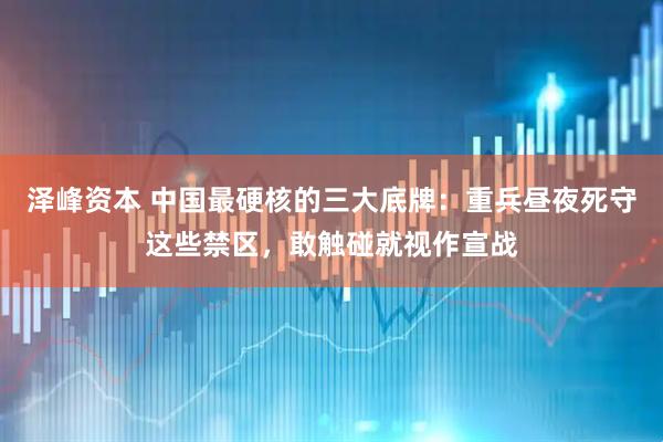 泽峰资本 中国最硬核的三大底牌：重兵昼夜死守这些禁区，敢触碰就视作宣战