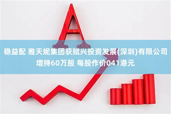 稳益配 雅天妮集团获赋兴投资发展(深圳)有限公司增持60万股 每股作价041港元