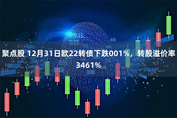 聚点股 12月31日欧22转债下跌001%，转股溢价率3461%
