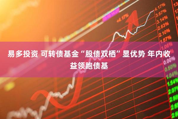 易多投资 可转债基金“股债双栖”显优势 年内收益领跑债基