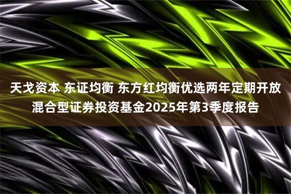 天戈资本 东证均衡 东方红均衡优选两年定期开放混合型证券投资基金2025年第3季度报告
